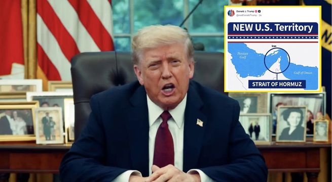 Trump insiste en declarar el estrecho de Ormuz “nuevo territorio de Estados Unidos”