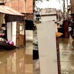 Casas inundadas tras llovizna en Villa El Salvador