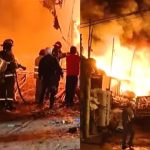 Incendio arrasa almacén de chatarra en VES: dueño y trabajadores arriesgan sus vidas para rescatar material