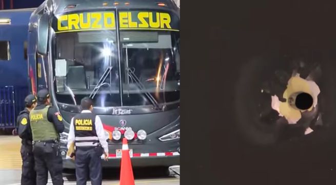 Bus de Cruz del Sur es atacado a balazos en San Borja cuando iniciaba su ruta al sur