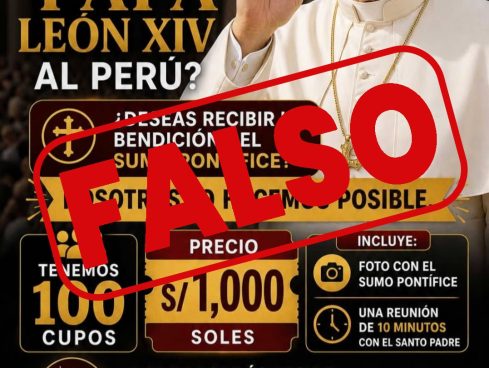 Conferencia Episcopal Peruana alerta por falsas publicaciones que ofrecen bendiciones del papa León XIV a cambio de dinero