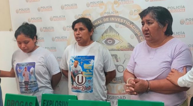 Caen abuela, madre y nieta, acusadas de extorsionar a comerciantes del Rímac