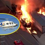 Helicóptero de noticias se estrella durante transmisión en vivo y mueren tres personas | VIDEO