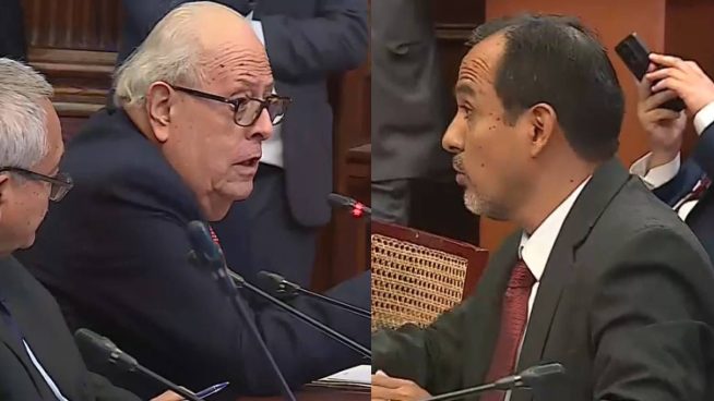 Julio Velarde y Humberto Morales protagonizaron un tenso momento en el Congreso | VIDEO