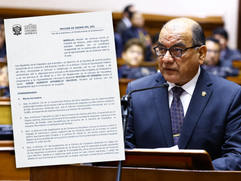 Diputados presentan moción de censura contra ministro del Interior, César Astudillo