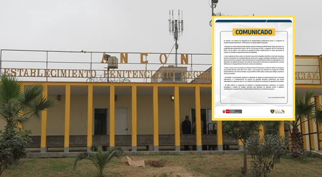 INPE detecta fallas en sistemas de seguridad en penales de Ancón 1 y Lurigancho