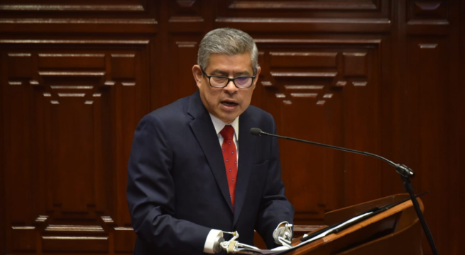 Luis Galarreta ante el Congreso: “Estamos destinando 15,400 millones de soles al orden público y seguridad”