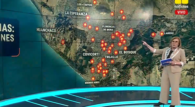 Mapa de atentados en Trujillo: 51 explosiones en el último año | VIDEO