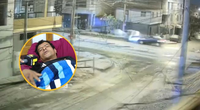 Mototaxista herido por choque de auto pide ayuda