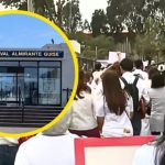 Padres de familia de otros colegios protestan frente al Liceo Naval tras investigaciones