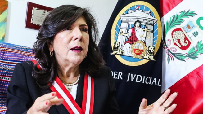 Presidenta del Poder Judicial ante el Congreso: 