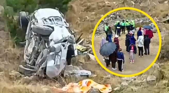 Tragedia en Pasco: siete integrantes de una familia mueren tras caer al abismo