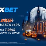 ¡Celebra HALLOWEEN con hasta un 40% de bonificación en la casa de apuestas autorizada 1xBet!