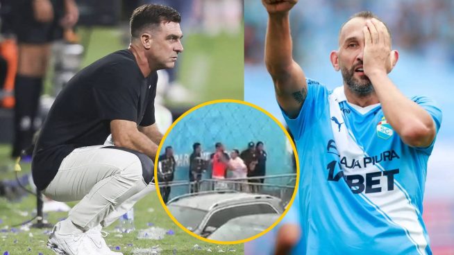 Pablo Guede y Hernán Barcos casi se van a los golpes al final del Cristal 3-2 Alianza | VIDEO