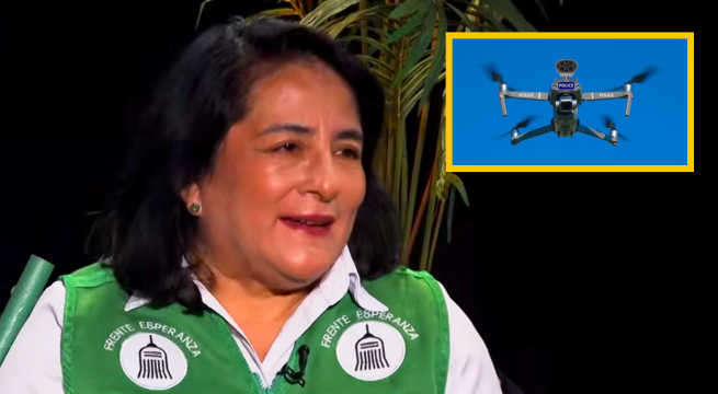 Elizabeth León plantea utilizar drones con IA para vigilar transporte y combatir a la delincuencia