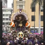 Señor de los Milagros: imagen ingresó al Patio de Honor de Palacio de Gobierno después de 40 años | VIDEO