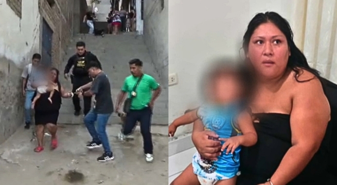 Cae alias "Gorda Pinocha" con bebé en brazo por presunta a comerciante