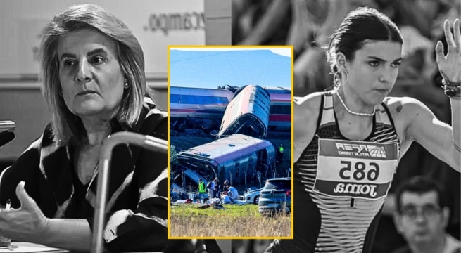 Choque de trenes en España deja entre las víctimas a una exministra y una atleta