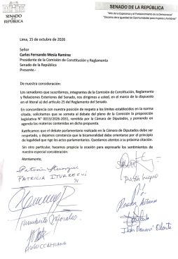 Cuatro bancadas denuncian cambios en predictamen sobre delegación de facultades al Ejecutivo