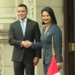 Keiko Fujimori recibió al presidente de Ecuador, Daniel Noboa, en Palacio de Gobierno | VIDEO