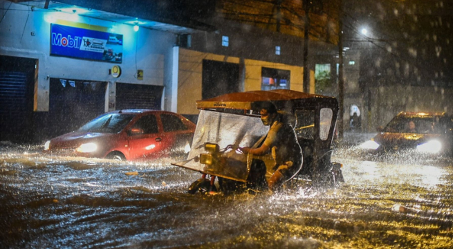 Senamhi prevé lluvias de fuerte intensidad en la costa norte y sierra norte hasta el 1 de noviembre