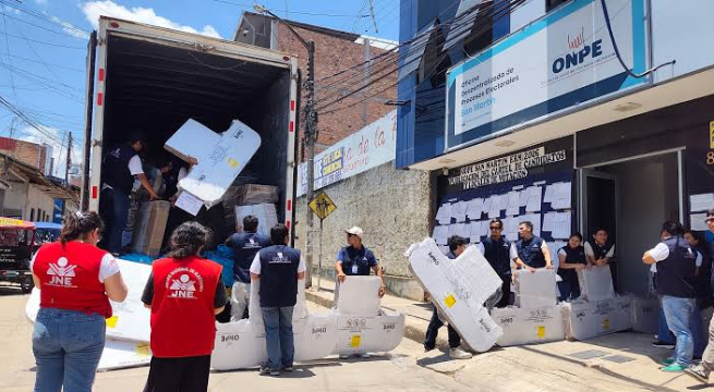 ERM 2026: ONPE finaliza despliegue de material electoral en todo el territorio nacional