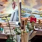 Sacerdote muere aplastado por una cruz durante una misa en Ecuador
