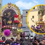 Señor de los Milagros realizó su primera procesión de octubre por las calles de Lima