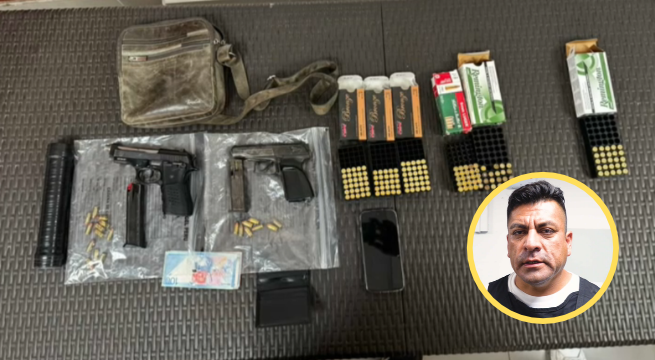 Ventanilla: detienen a alias "Peter" con armas, un silenciador y una camioneta blindada