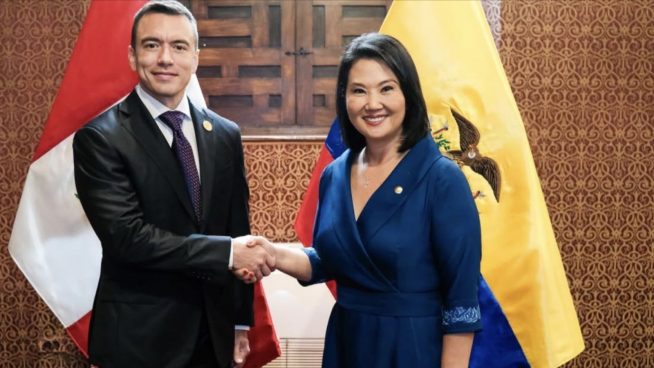 Presidentes Keiko Fujimori y Daniel Noboa se reunirán este martes en encuentro presidencial Perú-Ecuador