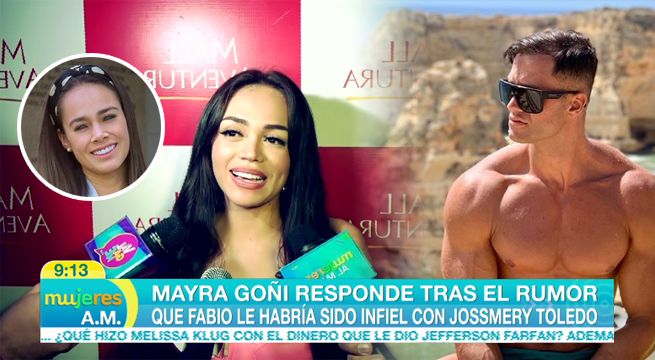 Mayra Goñi responde a los rumores de que Fabio le habría sido infiel con Jossmery Toledo [VIDEO]