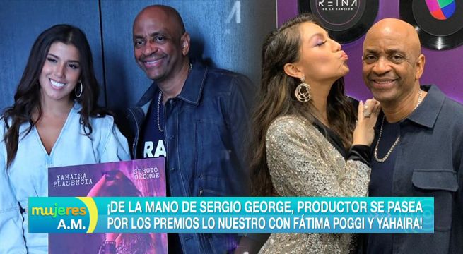 Sergio George se pasea en los ‘Premios Lo Nuestro’ con Yahaira Plasencia y su nueva engreída [VIDEO]