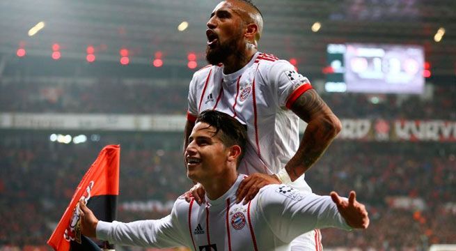 James Rodríguez encontró su mejor versión en victoria del Bayern Munich ante Leverkusen