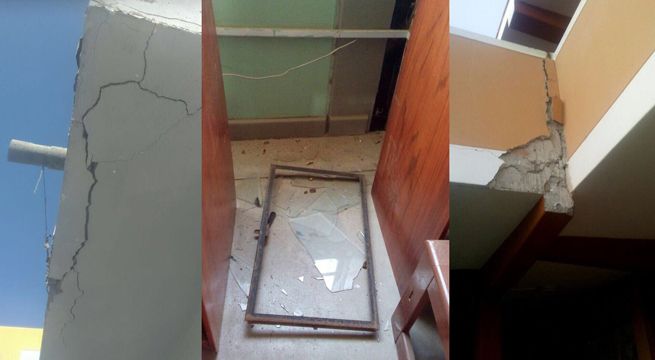 Once colegios sufrieron daños tras sismo en Arequipa