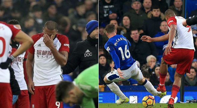 La reacción de Salomón Rondón al ocasionar doble fractura de su rival