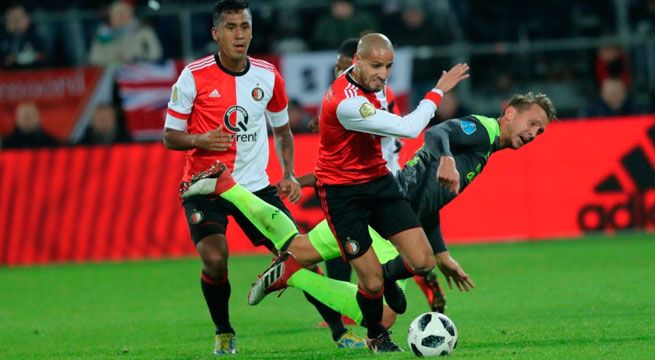 Feyenoord con Renato Tapia clasificó a semifinales de la Copa Holanda
