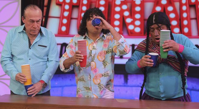 La Paisana Jacinta, la Carlota y Yuca jugaron ‘La torre de beber’