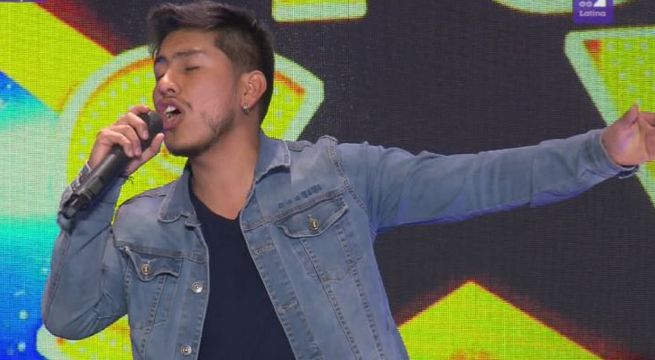Un divertidísimo Luciano Pereyra dio su máximo esfuerzo al cantar “Perdóname”