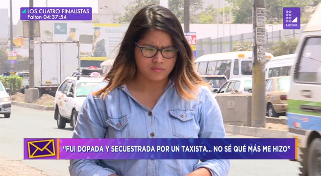 “Fui dopada y secuestrada por un taxista… no sé qué más me hizo”