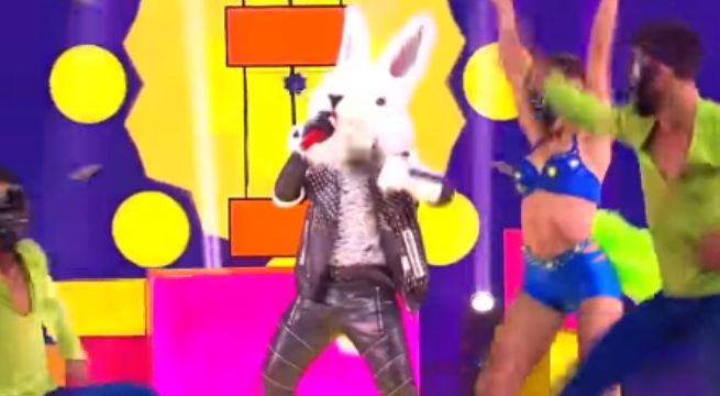 ‘Conejo’ debutó en La Máscara con “Una cerveza” de Ráfaga [VIDEO]