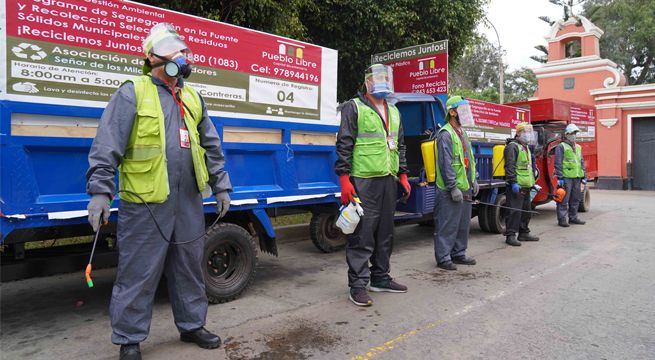 Municipalidad de Pueblo Libre capacitó a recicladores para evitar contagio del coronavirus