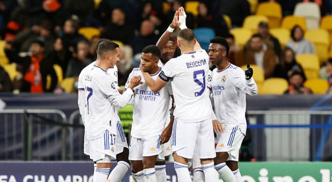 Real Madrid aplastó por 5-0 al Shakhtar Donetsk
