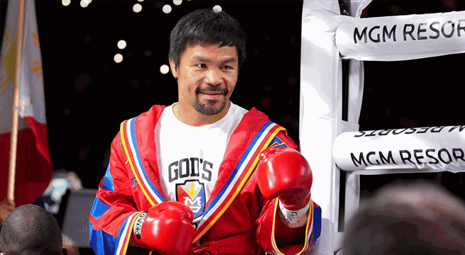 Manny Pacquiao hace oficial su candidatura a la presidencia de Filipinas