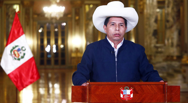 Presidente Pedro Castillo brindará mensaje a la Nación en las siguientes horas
