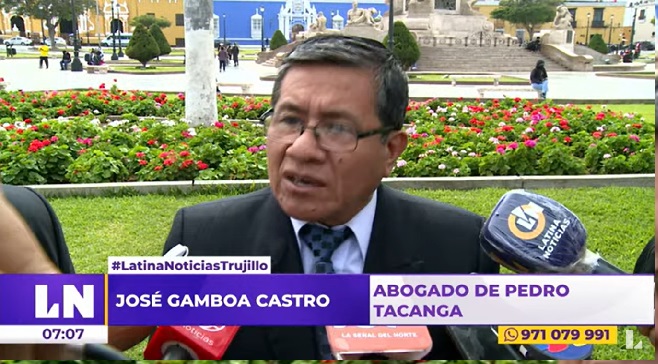 Trujillo: abogado asegura que Pedro Tacanga está en el Perú