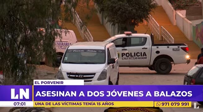 El Porvenir: dos jóvenes fueron asesinados en balacera