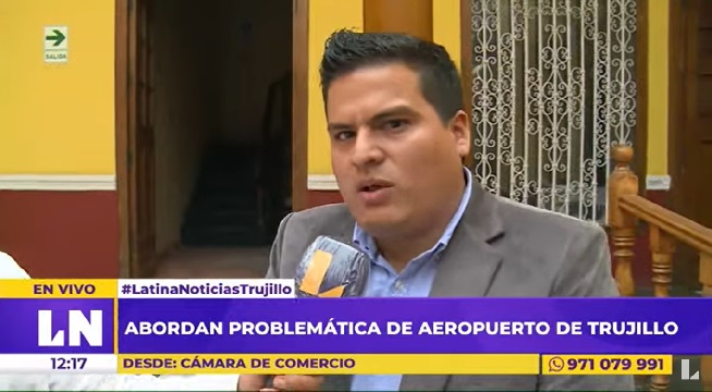 Congresista Diego Bazán pidió celeridad en ampliación del aeropuerto de Trujillo