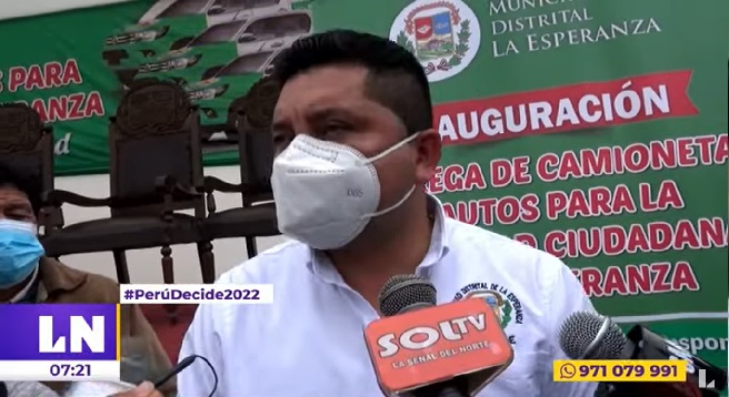 Martín Namay confiado en que será el candidato ganador de Trujillo