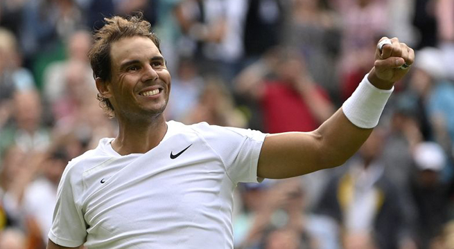 Nadal se sobrepone a flojo tercer set y vence a argentino Cerúndolo para avanzar en Wimbledon