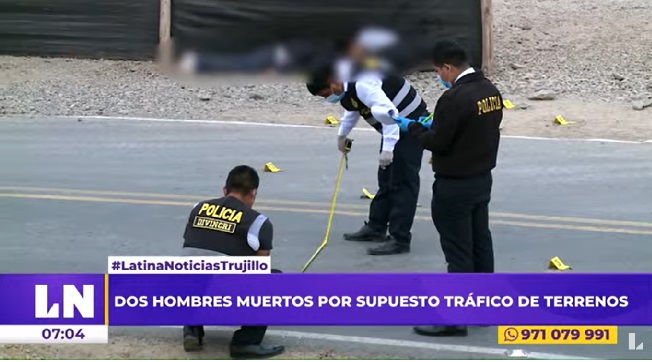 Ascope: dos hombres asesinados a balazos por tráfico de terrenos